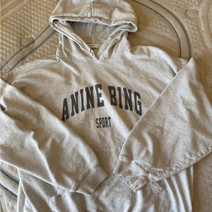 Anine Bing Grey Harvey Hoodie